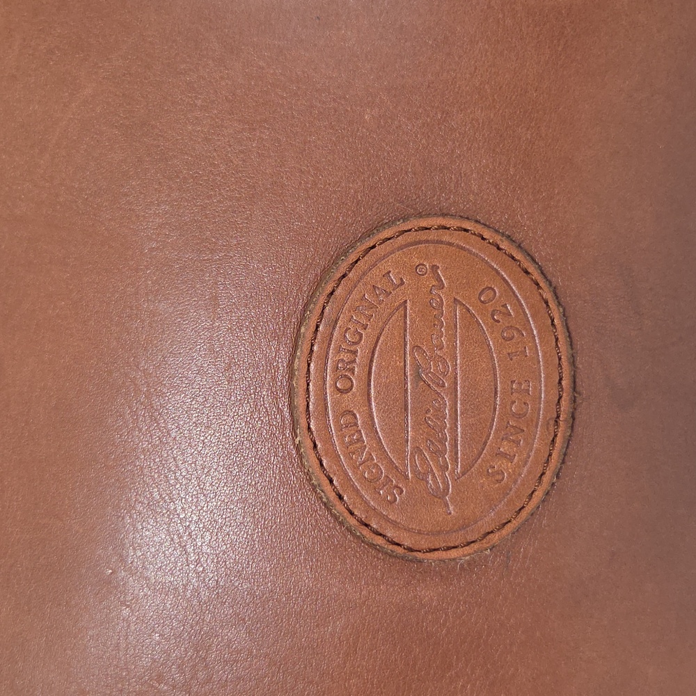 Vintage Eddie Bauer Brown Leather Tote Bag - Picture 2 of 16